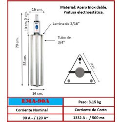 Electrodo Magneto Activo EMA-90A | Acero Inoxidable 120A
