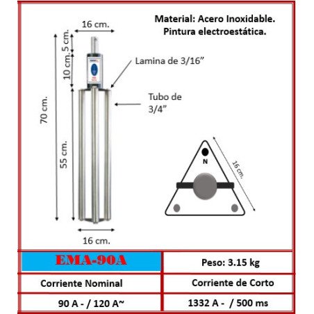 Electrodo Magneto Activo EMA-90A | Acero Inoxidable 120A