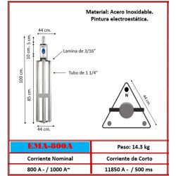 Electrodo EMA-800A | Especialista 1000A | 1 Metro